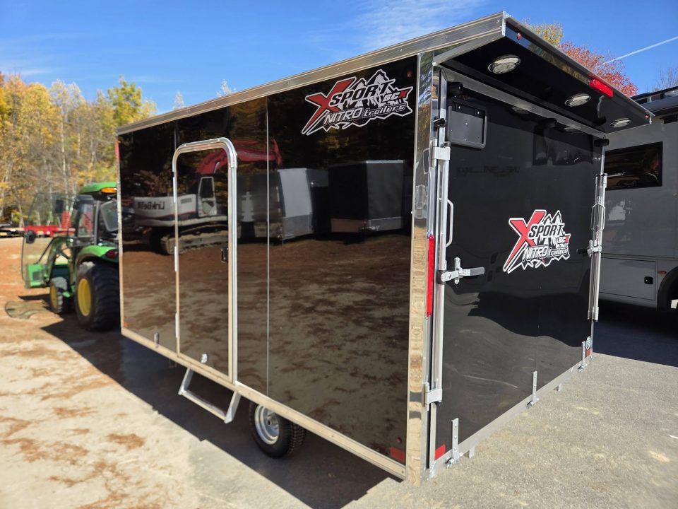 New 2027 Nitro 101x12 Snowmobile trailer bcx series extra height with mats & guides Snowmobile Trailer