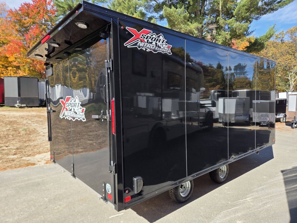New 2027 Nitro 101x16 snowmobile trailer with blackout trim package Snowmobile Trailer