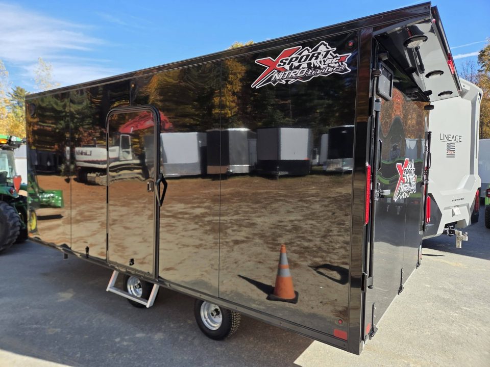 New 2027 Nitro 101x16 snowmobile trailer with blackout trim package Snowmobile Trailer