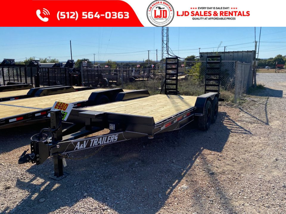 New 2027 A & V - 83" X 18' - HD Pipetop - 16K Equipment Trailer