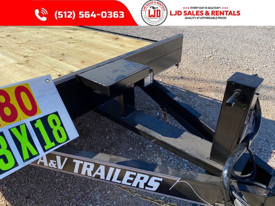 New 2027 A & V - 83" X 18' - HD Pipetop - 16K Equipment Trailer