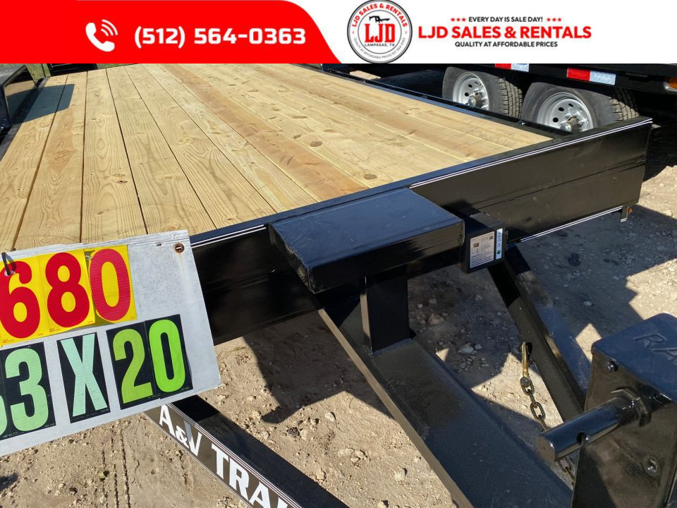 New 2027 A & V - 83" X 20' - HD Pipetop - 16K Equipment Trailer