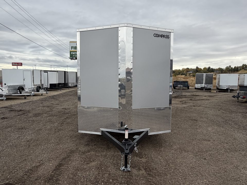 New 2027 Compass 7x16 V-Nose Cargo Trailer