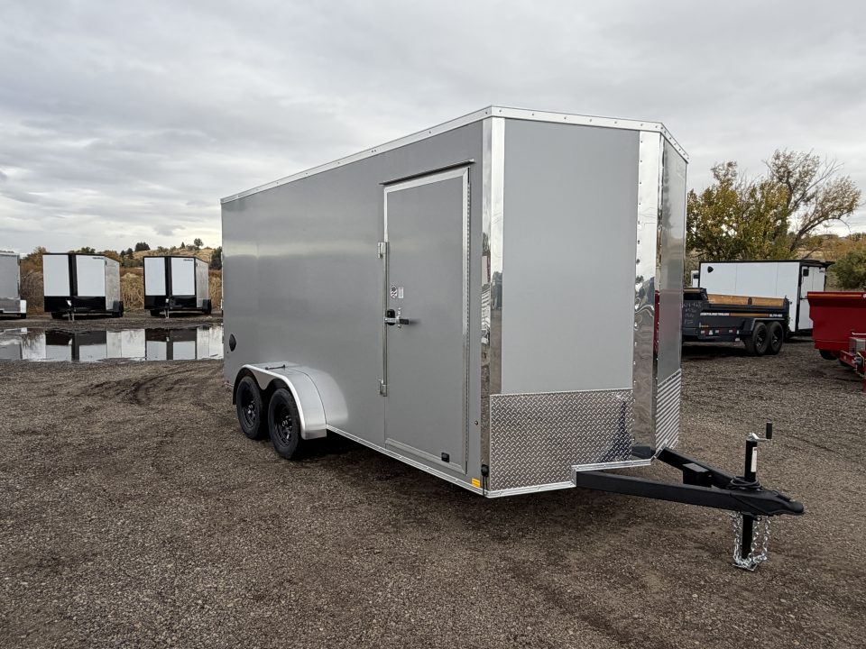 New 2027 Compass 7x16 V-Nose Cargo Trailer