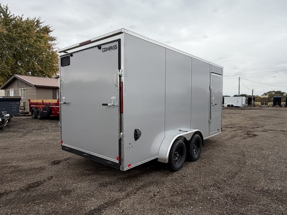 New 2027 Compass 7x16 V-Nose Cargo Trailer