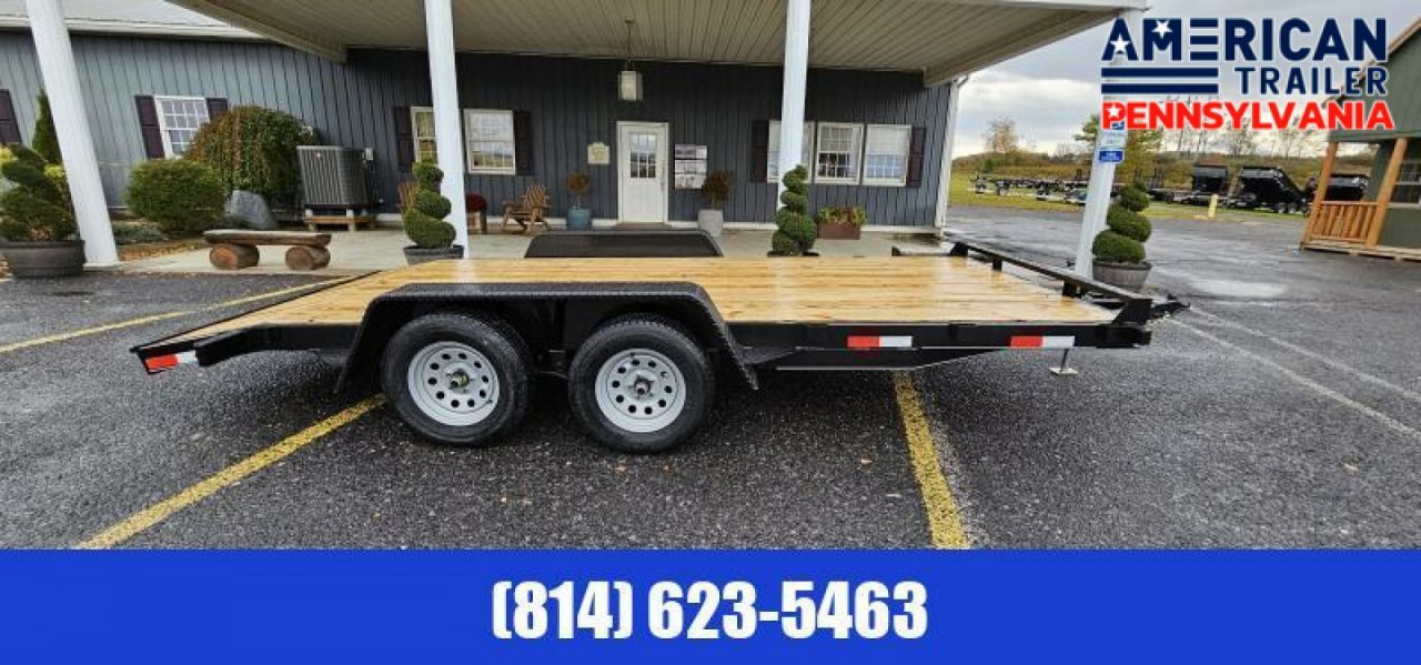 New Quality Trailers General Duty Wood Deck Car Hauler / 7000 GVWR / 16'