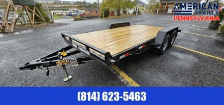 New Quality Trailers General Duty Wood Deck Car Hauler / 7000 GVWR / 16'