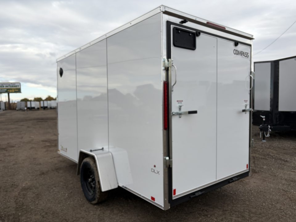 New 2027 Compass 6x12 V-Nose 3k Cargo Trailer