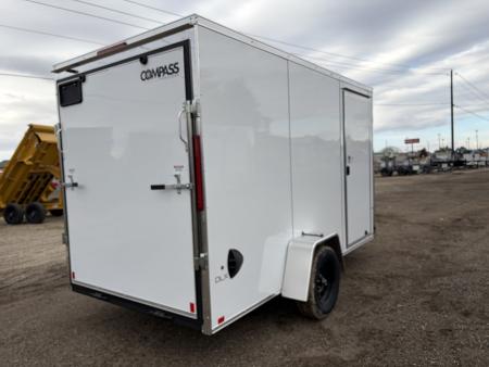 New 2027 Compass 6x12 V-Nose 3k Cargo Trailer