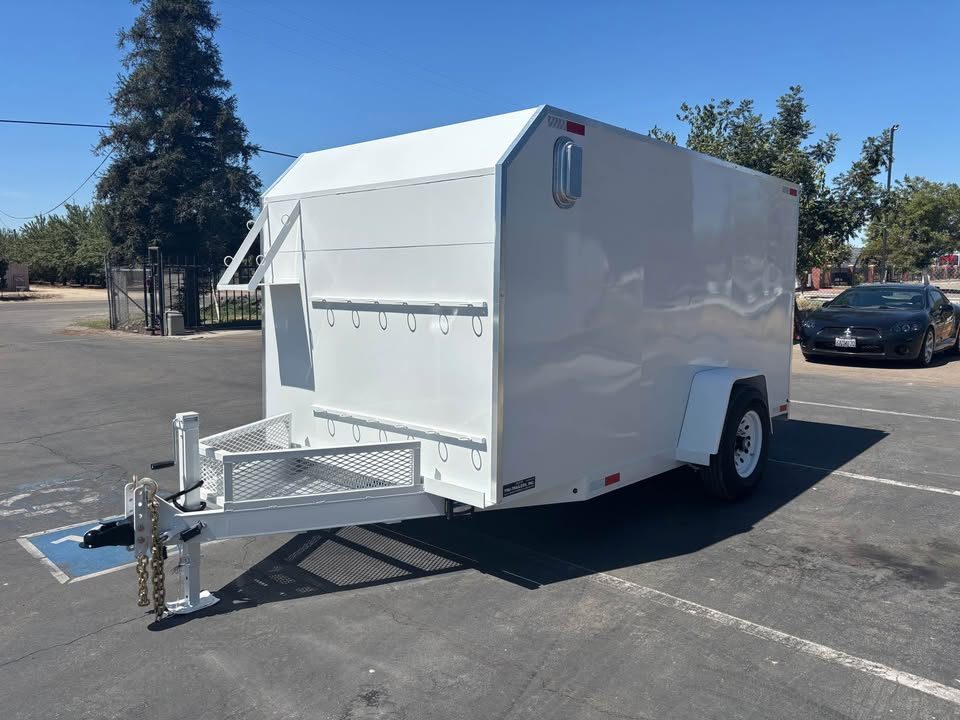 New 2026 TRU GARDEN ENCLOSED LANDSCAPE 6.5x12x6 TRAILER 7,000 lbs GVWR