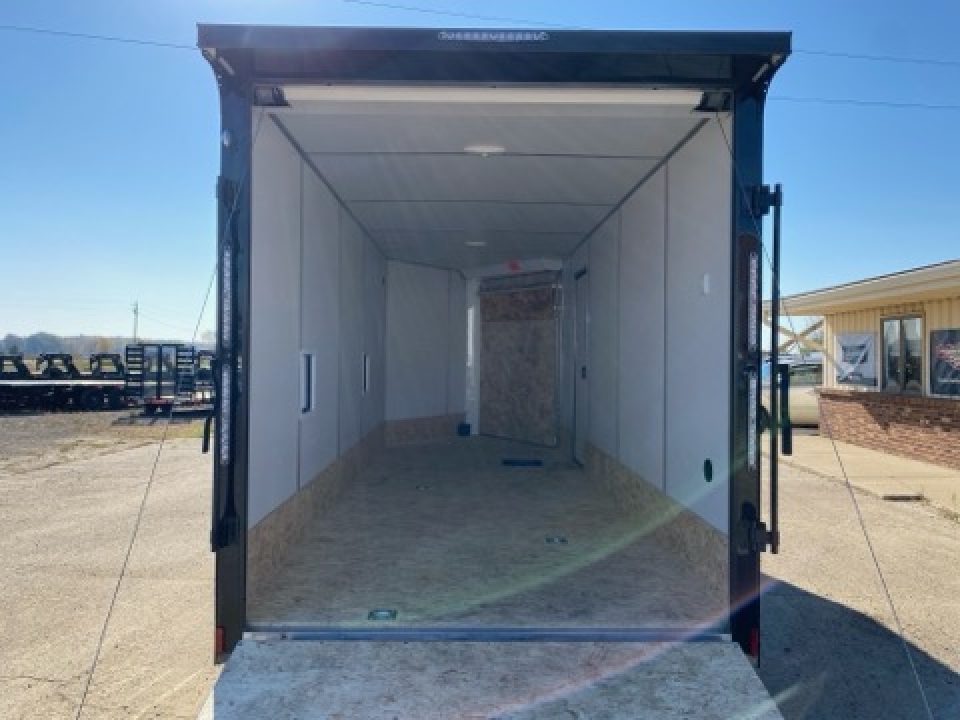 New 2027 Lightning Trailers 7x23 3-Place 7k w/Radar Pkg & Two Tone Snowmobile Trailer