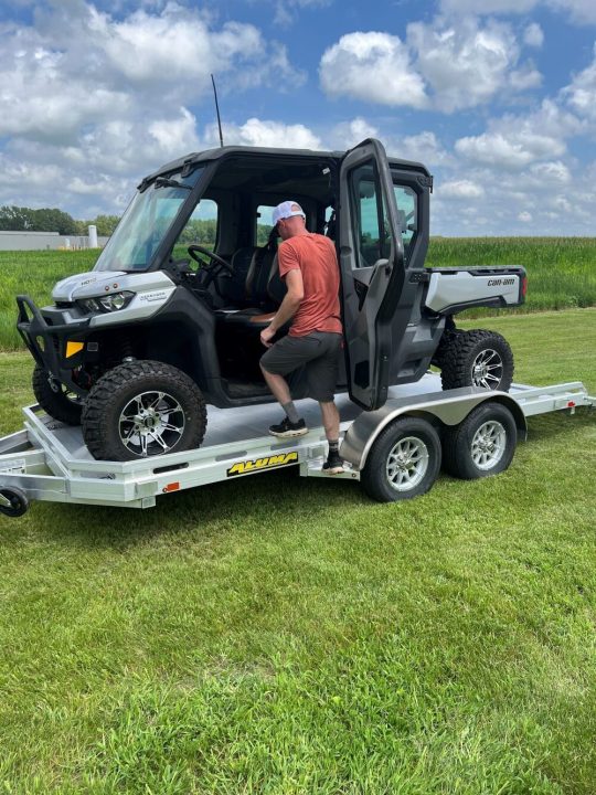 New 2027 Aluma 7814TA-EL-R-RTD Utility Trailer