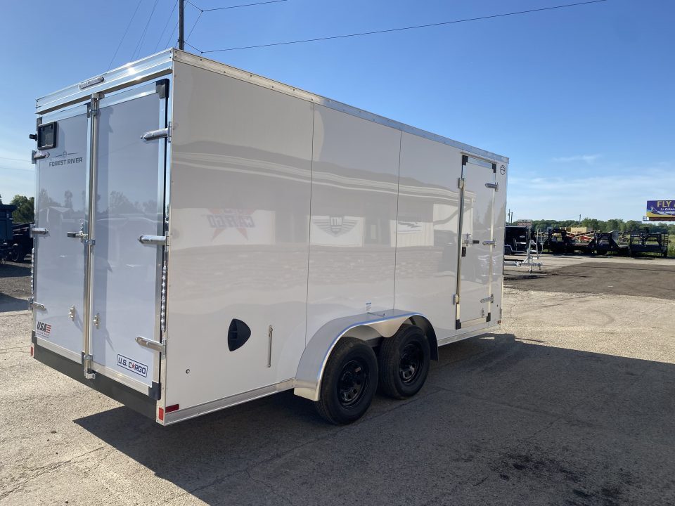 New 2027 US Cargo 7x16 Scout 7K w/Barn Door & 7fT Height Cargo / Enclosed Trailer