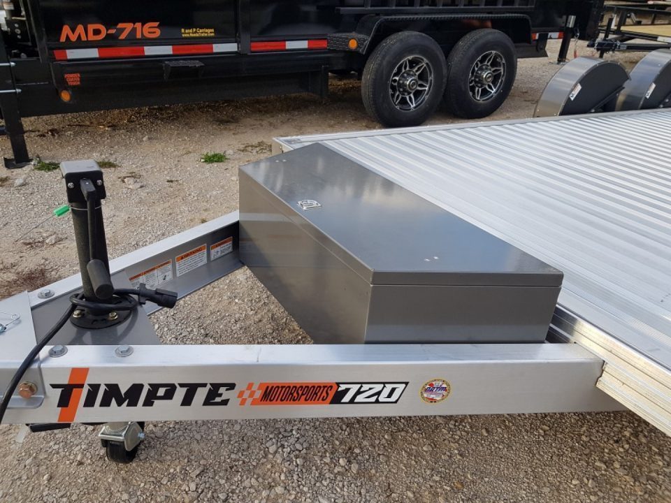 New 2027 Timpte 7x20 Hydraulic Drop Deck Aluminum Car Hauler 7K