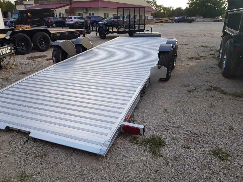 New 2027 Timpte 7x20 Hydraulic Drop Deck Aluminum Car Hauler 7K