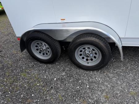 New 2027 Shadow 2 Horse Bumperpull Slant Trailer with Drop Down Windows White Horse Trailer