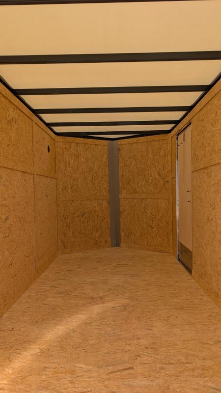 New 2027 Homesteader 6x10 Intrepid V-Nose Cargo Trailer w/ Ramp Door (TRANSLUCENT ROOF!)