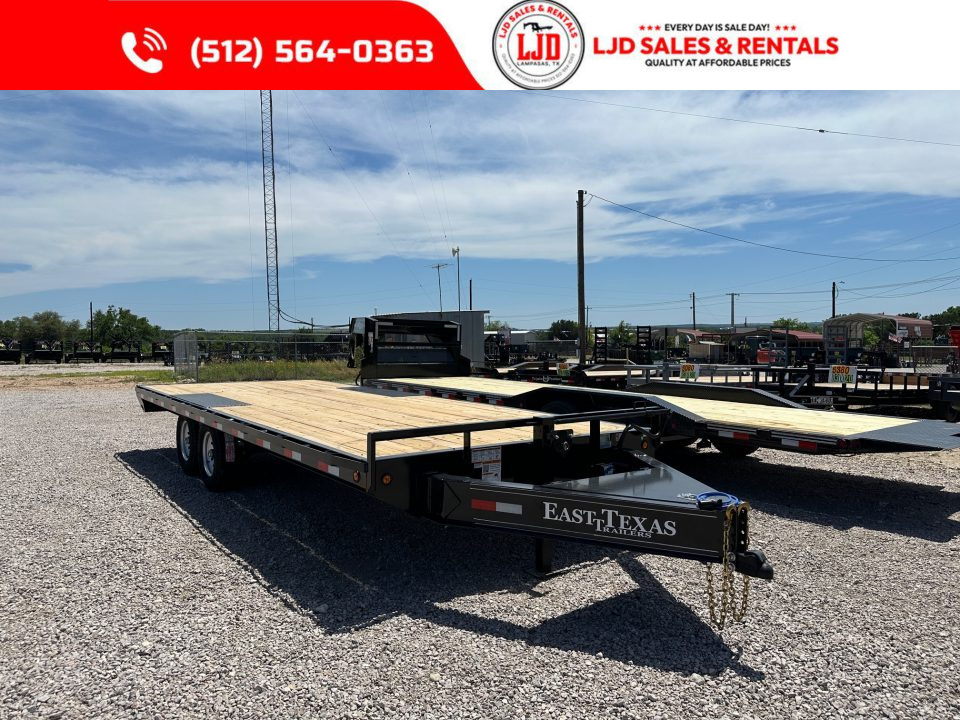 New 2027 East Texas - 102  X 22' Deckover Flatbed Trailer - 14K GVWR
