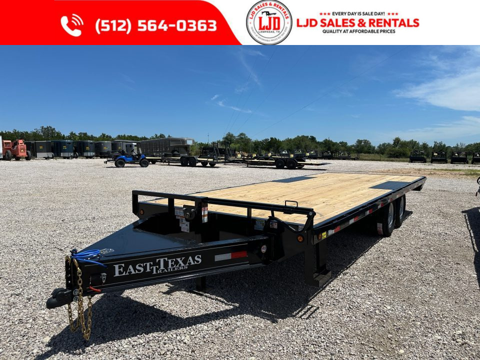 New 2027 East Texas - 102" X 22' Deckover Flatbed Trailer - 14K GVWR