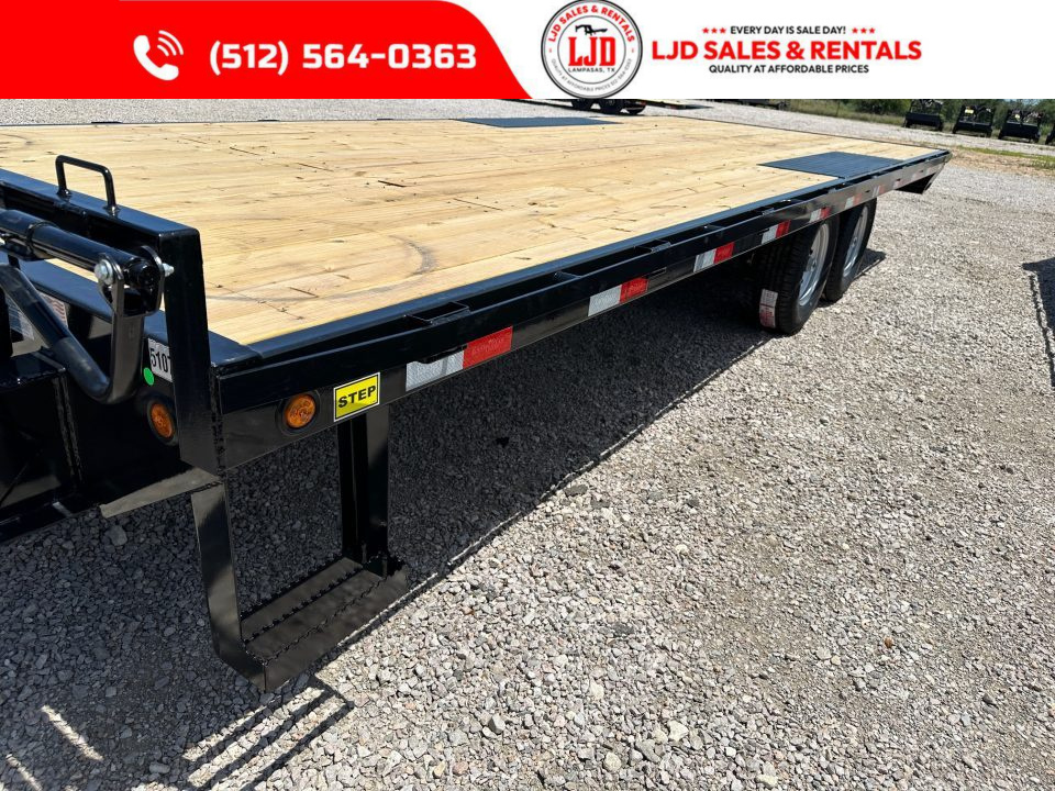 New 2027 East Texas - 102" X 22' Deckover Flatbed Trailer - 14K GVWR