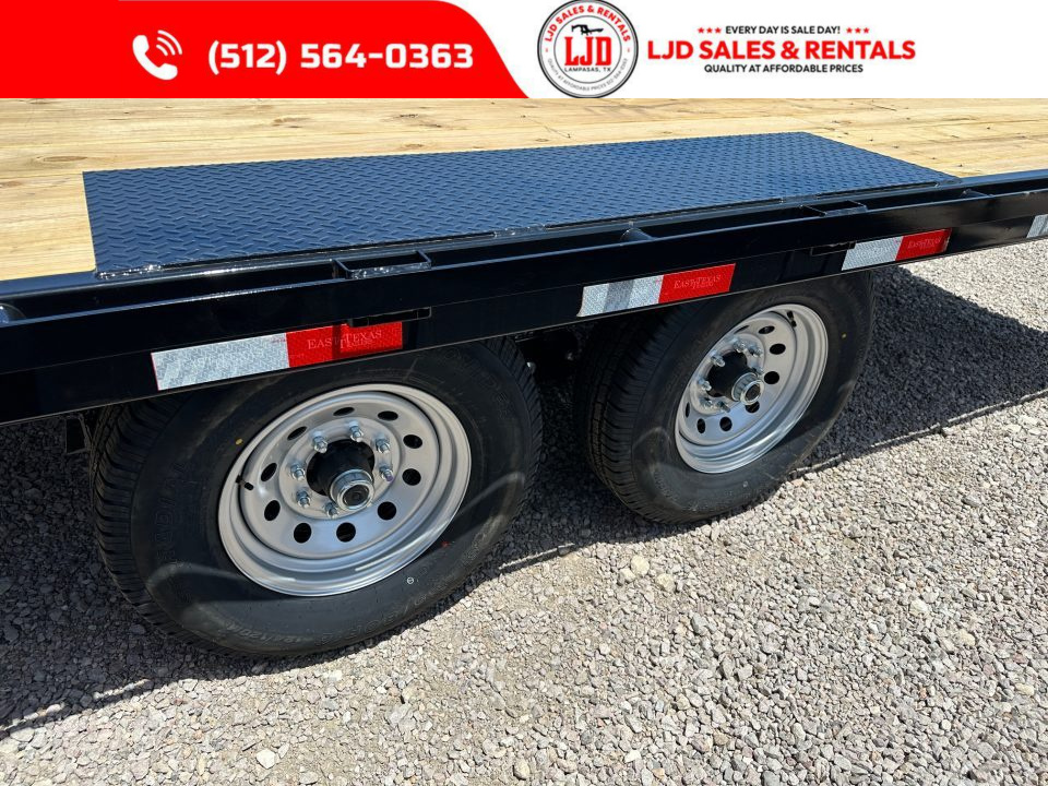 New 2027 East Texas - 102" X 22' Deckover Flatbed Trailer - 14K GVWR