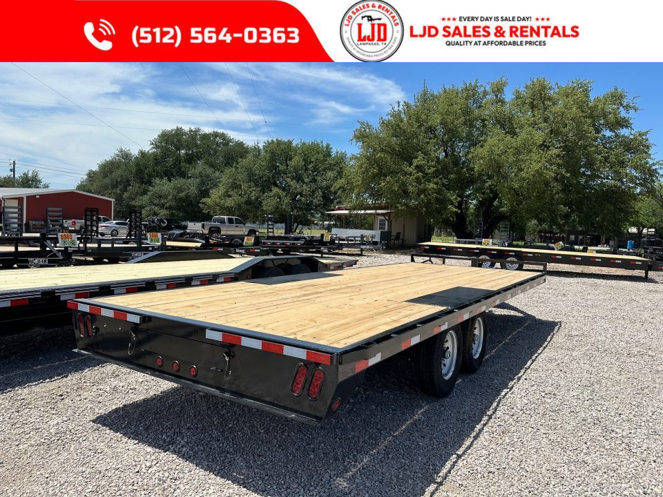 New 2027 East Texas - 102" X 22' Deckover Flatbed Trailer - 14K GVWR