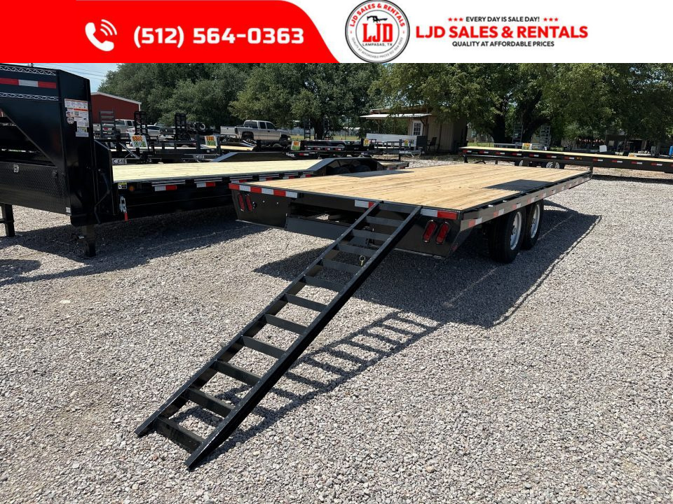 New 2027 East Texas - 102" X 22' Deckover Flatbed Trailer - 14K GVWR