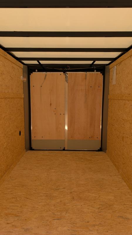 New 2027 Homesteader 6x12 Intrepid V-Nose Cargo Trailer w/ Barn Doors (TRANSLUCENT ROOF!!)