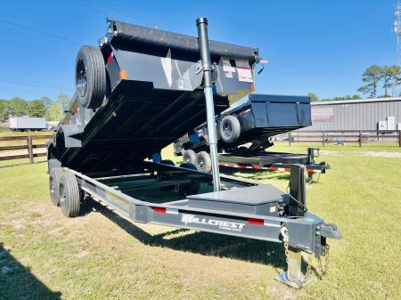 New 2027 Hillcrest Trailers 176716SD (7x16 17.6k) Dump Trailer