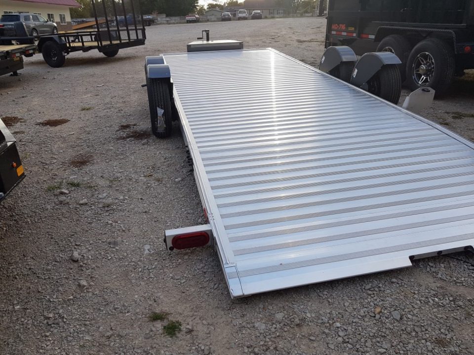New 2027 Timpte 7x20 Hydraulic Drop Deck Aluminum Car Hauler 7K
