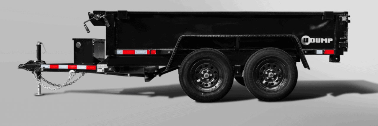 New 2027 U-Dump 7 x 14 Telescopic Low Profile Dump Trailer with 14000LB Capacity Dump Trailer