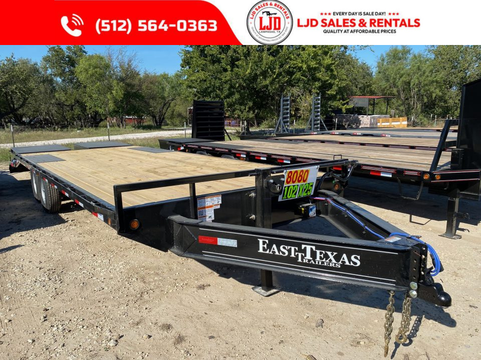 New 2027 East Texas Trailers 102  X 25' - Deck Over Flatbed Trailer