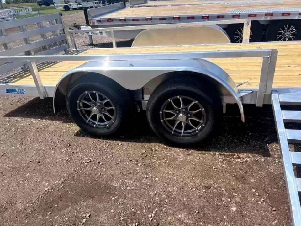 New 2027 ALCOM 80x16 Alcom Cargo Pro Aluminum utility trailer UTV/ATV w/ side load ramp option 4 year warranty Utility Trailer