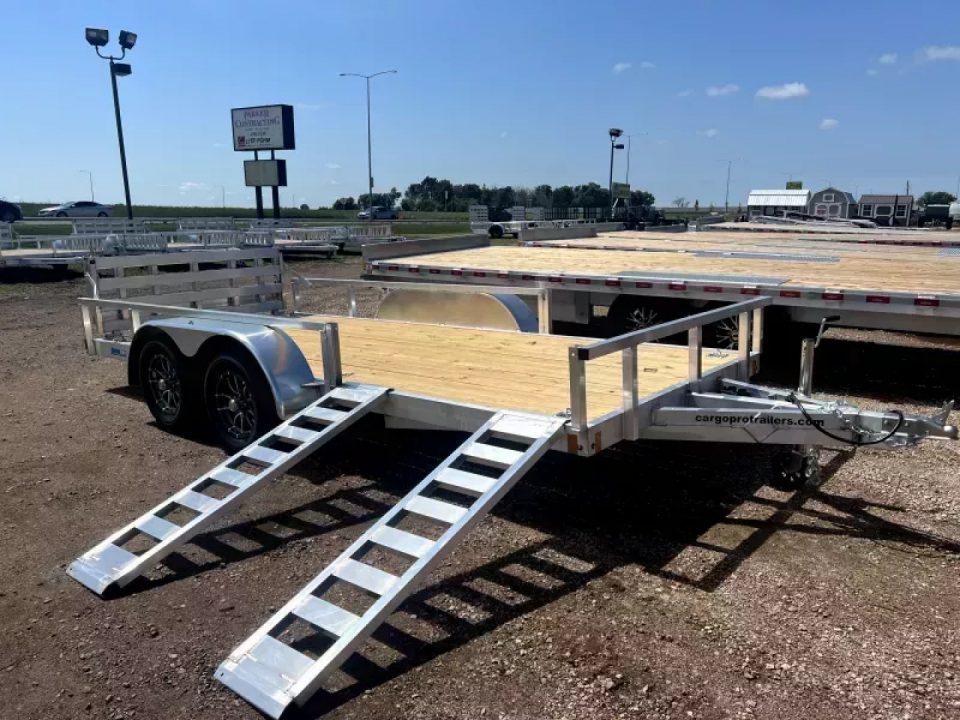 New 2027 ALCOM 80x16 Alcom Cargo Pro Aluminum utility trailer UTV/ATV w/ side load ramp option 4 year warranty Utility Trailer