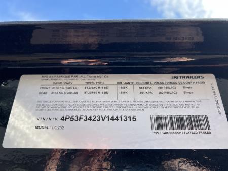 New 2027 PJ Trailers 25' Quest LQ Gooseneck Flatbed Trailer