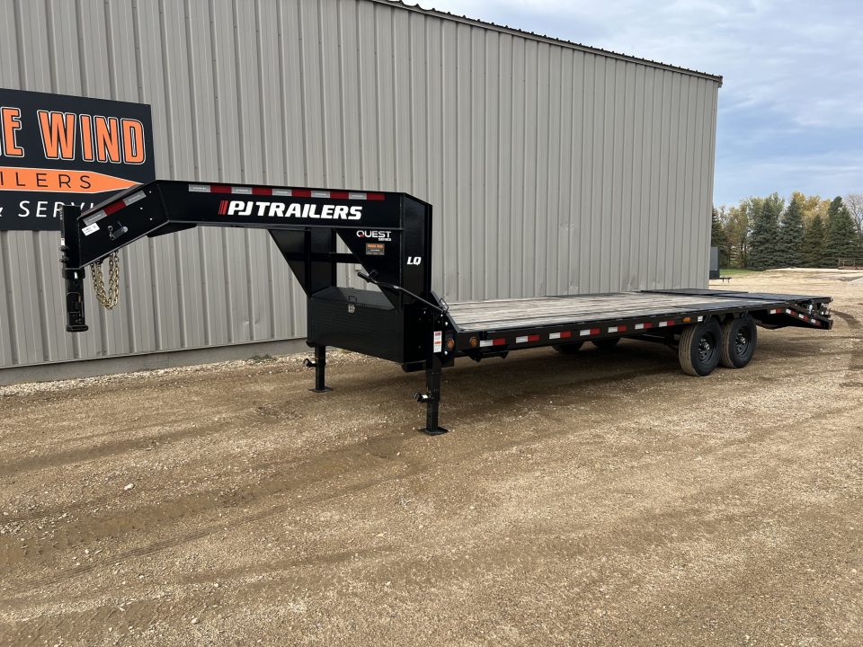 New 2027 PJ Trailers 25' Quest LQ Gooseneck Flatbed Trailer