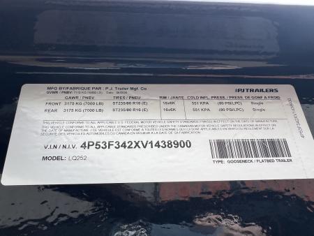 New 2027 PJ Trailers 25' Quest LQ Gooseneck Flatbed Trailer