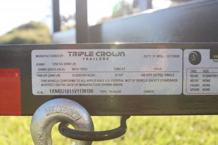 New 2027 6X10 Triple Crown Utility Trailer