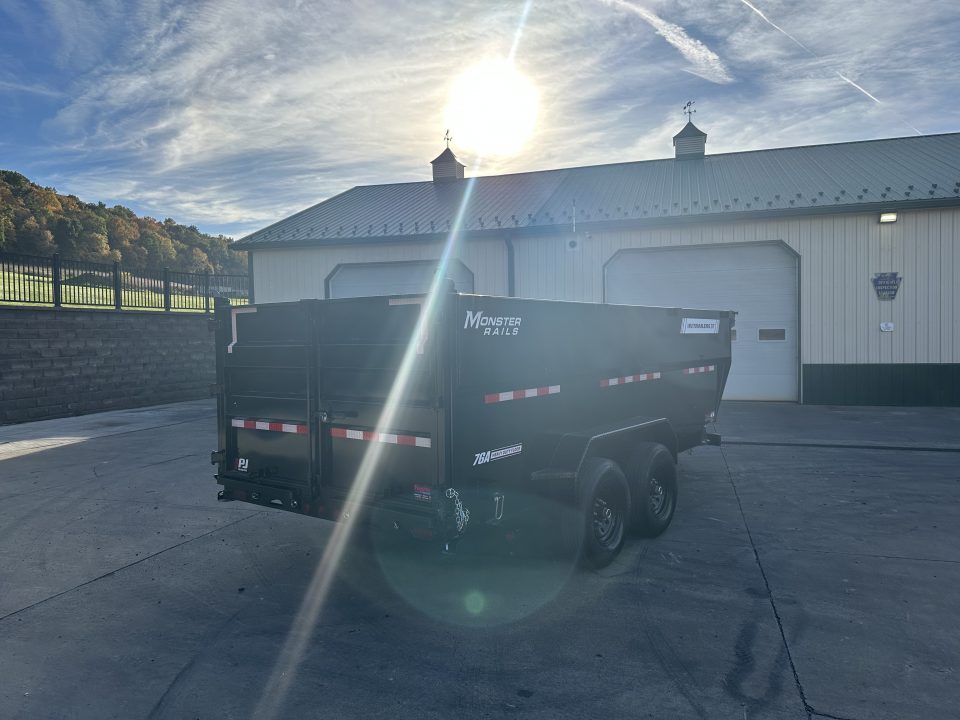 New PJ Trailers 16' Low-Pro Telescopic Dump (DT1) - 48" Sides