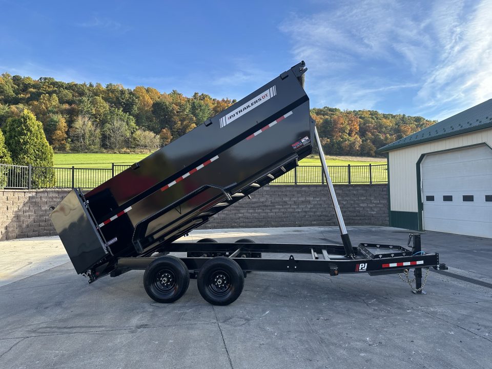 New PJ Trailers 16' Low-Pro Telescopic Dump (DT1) - 48" Sides