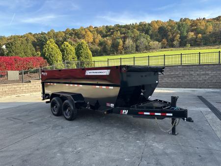 New PJ Trailers 16' Low-Pro Telescopic Dump (DT1) - 48" Sides