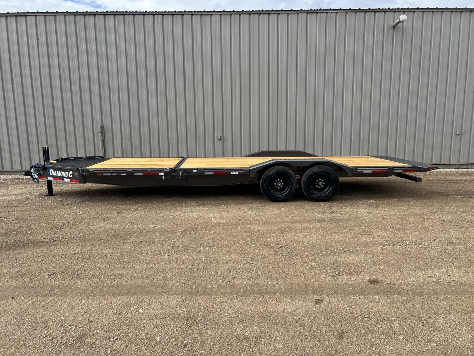 New 2027 Diamond C Trailers 24' Tiltbed Drive Over Fenders HXD Tilt Trailer