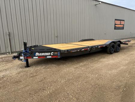 New 2027 Diamond C Trailers 24' Tiltbed Drive Over Fenders HXD Tilt Trailer