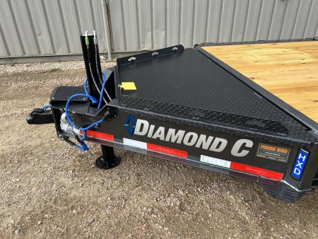 New 2027 Diamond C Trailers 24' Tiltbed Drive Over Fenders HXD Tilt Trailer