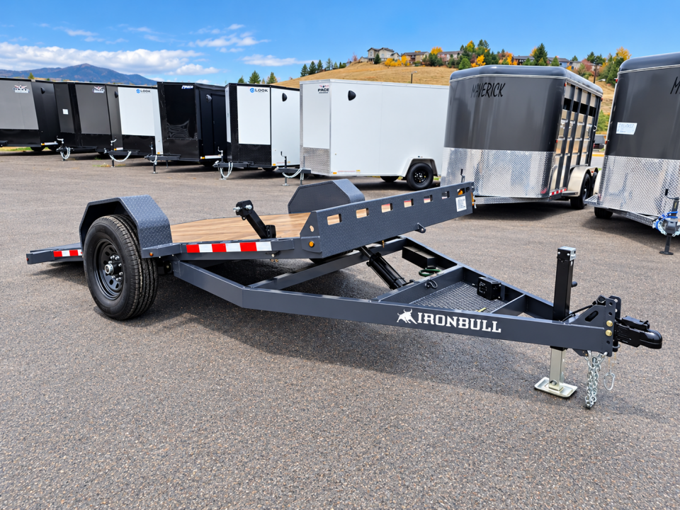 New 2027 Iron Bull 12' 7k Tilt Scissor Lift Trailer