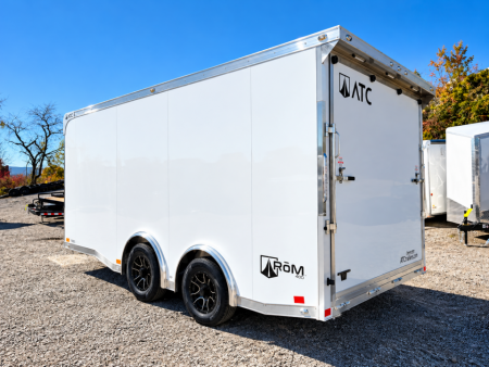 New NEW 2027 ATC 8.5 x 16 ROM400 Enclosed ALUMINUM Car Hauler