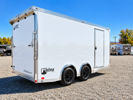 New NEW 2027 ATC 8.5 x 16 ROM400 Enclosed ALUMINUM Car Hauler