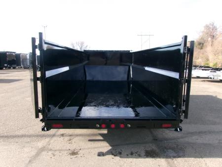 New 2027 PJ Trailers DT1 83"X16'  LOW PRO TELESCOPIC Dump Trailer