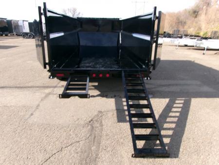 New 2027 PJ Trailers DT1 83"X16'  LOW PRO TELESCOPIC Dump Trailer