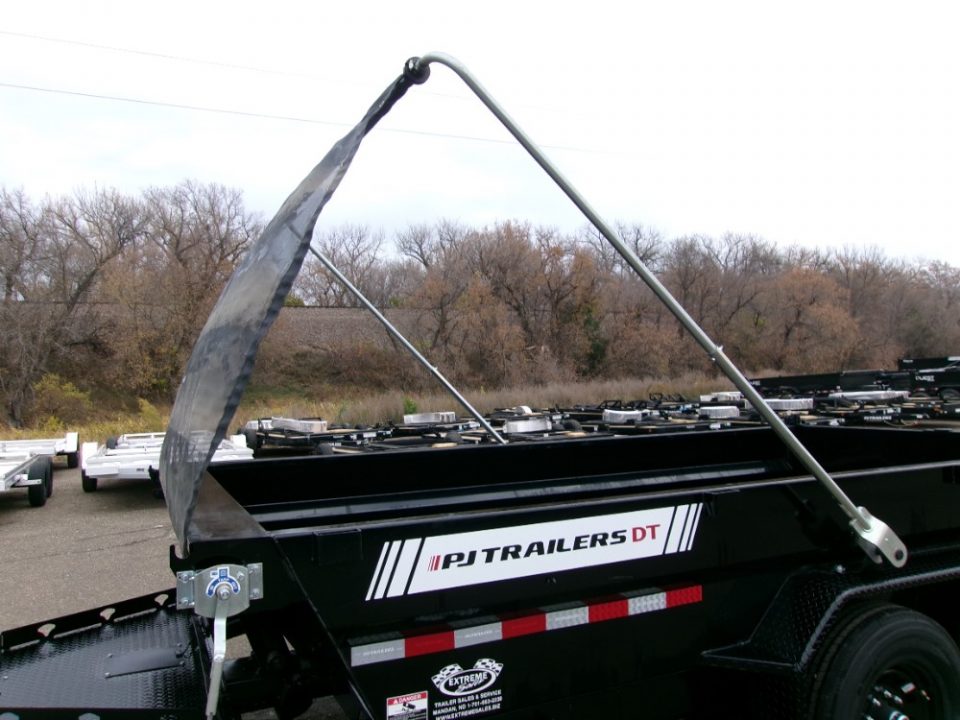 New 2027 PJ Trailers DT1 83"X16'  LOW PRO TELESCOPIC Dump Trailer